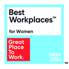 Best Workplaces for women - India award badge